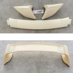 For Honda Civic 2006-2011 ABS FD2 Spoiler Three Parts or Four Parts Civic Car Boot Cover Rear Wing