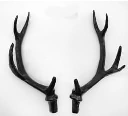 Black Pair Simulation Antlers Headwear Headband Artificial Deer DIY Accessories For Holiday Party Prop Birthday Christmas