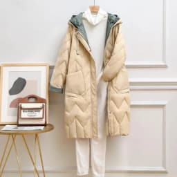 SEDUTMO Winter Warm Duck Down Jacket Women Oversize Thick Long Hooded Coat Autumn Fashion Casual Puffer Jacket ED1699