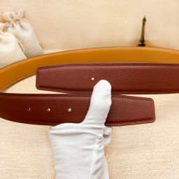 2026 WITHOUT BUCKLE 3.8cm two sides high quality men women belt genuine leather trousers first layer 16 colors
