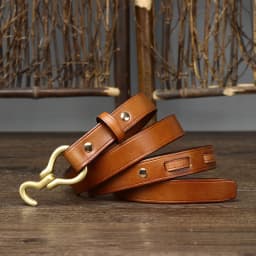 2CM Top Quality Thin Cowskin Real Genuine Leather Belts for Women Luxury Female Belt Decorative Simple Waist Belt For Jeans