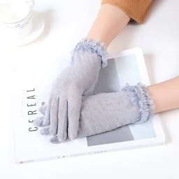 Summer Sexy Lace Black Leopard Sun Protection Sunscreen Touch Screen Drive Cycling Short Thin Gloves Jacquard Etiquette