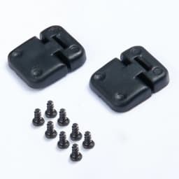 AXSPEED ABS Plastic Black Car Door Hinges & Door Handles & Engine Cover Hinge for TRX-4 TRX4 Defender 1/10 RC Crawler Car Parts