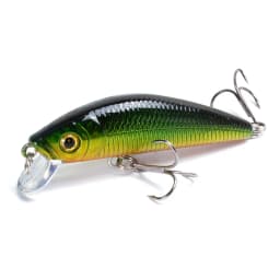 1PCS Laser Hard Crankbait Slow Sinking Fishing Lures 7cm 8.2g Pesca Japan Artificial Plastic Bait Wobbler Pike Fishing Tackle