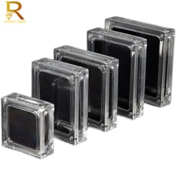 Creative Transparent Jewelry Display Box Necklace Pendant Case Acrylic Showing Case Holder Jewelry Gift Box Trinket Box