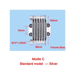 Universal Motorcycle Oil Cooler M12 Oil Delivery Interface Efficient Motorcycle Cooling Radiator Fit 80CC-250CC Engine Motocross