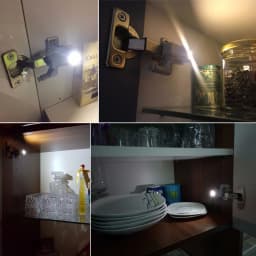 LED Inner Hinge Lamp Under Cabinet Lights Universal Wardrobe Cupboard Sensor Light for Bedroom Kitchen Closet Night Lamp 1-10pcs