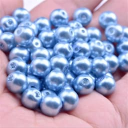 Wholesale OlingArt 4 6 8 10 12 14mm round Red multicolor Glass imitation pearl DIY Earrings Bracelet necklace jewelry making