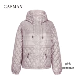 GASMAN 2022 New spring cotton solid short puffer Jacket for women zipper down parka Women autumn clothes hooded down jacket coat