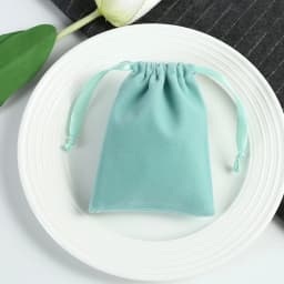 Velvet Jewelry Drawstring Bag with Silk for Wedding Party Candy Jewelry Organizer Gift Pouches Earring Bracelets Packaging Pink