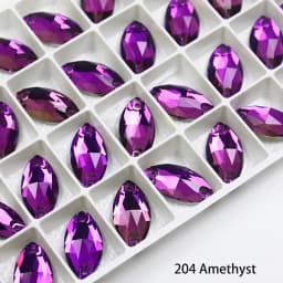Horse EyeSewing Gems AB Flatback Rhinestones Glitter Sew On Crystals Stones Navette K5 Glass Strass For DIY Clothes Crafts
