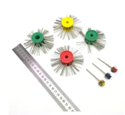 Mounted Matt Brush for Gold Silver Metal Surface Sanding Polishing Steel Wire Texturing Brushes Jewelry Tools