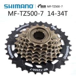 SHIMANO MF TZ500 6 Speed 7 Speed Bicycle Freewheel 14-28T 14-34T Sprocket MTB Road Folding Bike Cycling Parts