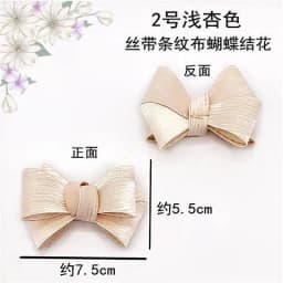 Women's single shoe Rhinestone bow cloth flower shoe surface decoration suede ladle shoes paste shoe repair accessories