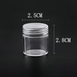 12pcs/lot Plastic Round Jewelry Box Compartment Transparent Container Earring Box Jewelry Box Case for Jewelry Display & Packagi