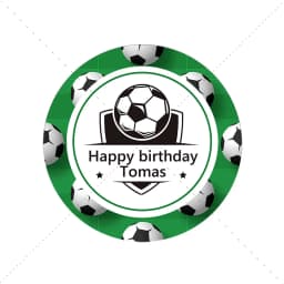 Football Soccer Theme Party Decor Stickers Labels Customize Text Happy Birthday Personalized Stickers Soccer Party Decor