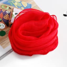 Korean Solid Color Chiffon Square Silk Scarf 70x70CM Summer Sunscreen Thin Transparent Gauze Neck Protection Woman's Shawl P71