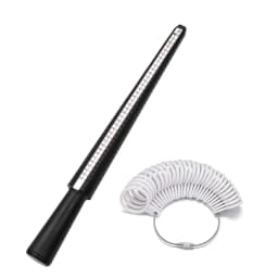 Professional Measuring Gauge Finger Bracelet UK/US Official Ring Stick Sizer Mandrel Gauge Ring For DIY Jewelry Measure Tools