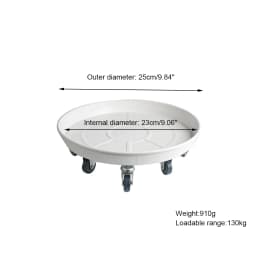 Flower Plant Pot Tray With Wheels Heavy Planter Flowers Pot Mover Trolley Plate Stand Holder Metal Flower Pot Mover Garden Tool