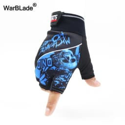 Men's Half Finger Gloves Wolf Pattern Sports Tactical Gloves Slip-resistant Antiskid Cycling Bike Gym Fitness Semi-finger Gloves