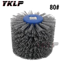 1 pcs 120*100*20mm Nylon Abrasive Wire Drum Polishing Wheel Electric Brush for Woodworking Metalworking Grit 80/120/180/240/320