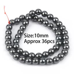Natural Black Hematite Round Beads Star Heart Column Irregular Shape For Jewelry Making DIY Charms Bracelets Accessories 15''