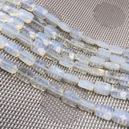 Natural Stone Crystal Agate Beaded Rectangle Faceted Turquoises Scattered Beads for Jewelry Making DIY Necklace Bracelet Gift