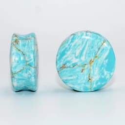 1PAIR Stone Ear Plug Tunnel Ear Piercings Earring Gauges Helix Piercing Ear Stretcher Ear Plugs Body Piercing Jewelry6mm-25mm