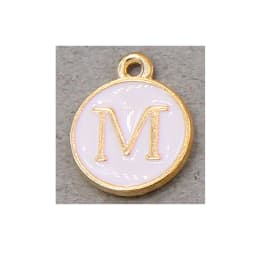 10pcs/26pcs Alphabet Letter Double Face Enamel Charms KC Gold color White Enamel  12*15mm pendants jewelry making Handmade craft
