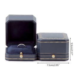 Vintage Design Luxury Ring Box Perfect Engagement Prop Valentine Wedding Gifts Storage Box