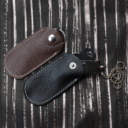 Genuine Leather U Disk Hasp Storage Bags Protective Cover Key Holder Black Bag Cases for USB Flash Drive Pen Drive Pendrives