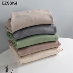 Women Elastic Waist Drawstring Trousers Thick Knitted Harem Pants Autumn Winter Sport swear Women'S Pants New Bottoms