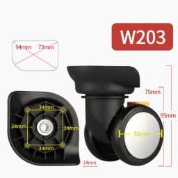 Luggage Wheel Replacement Wheels Suitcase Accessories Universal Casters Rolling Luggage Suitcase Wheeled Accessories Bags Caster
