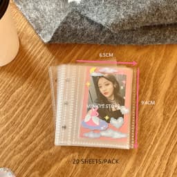 MINKYS New Arrival Kawaii Bling Star 1/2/3 inch Kpop Photocards Collect Book 3 Rings Binder Cards Organizer Book Stationery