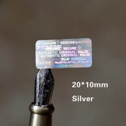 Various specifications 10x25mm 10x20mm 10x18mm Lock Secure Genuine Authentic Valid Original hologram stickers