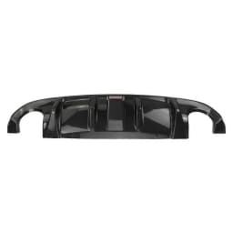 Rear Diffuser Bumper Lip For Infiniti Q50 2014 2015 2016 2017 Carbon Fiber Look/Gloss Black Boot Spoiler Kit With LED Brake Lamp