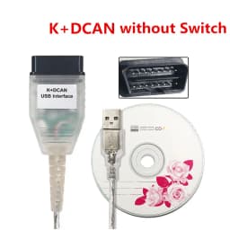 For BMW K DCAN Switch OBDII Diagnostic Cable for BMW K+DCAN USB Interface Ediabas K D CAN OBD2 Diagnostic Scanner FT232RL