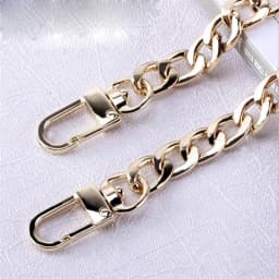 Long 120cm Metal Purse Chain Strap Handle Replacement Chain Handbag Shoulder Bag Chain Accessories Gold/Silver/Black