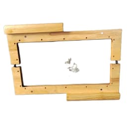 31.5 Cm Big Size Solid Wood Material Handmade Wooden Purse Frame With Screws Wholesale Factory Wooden Obag Purse Handle
