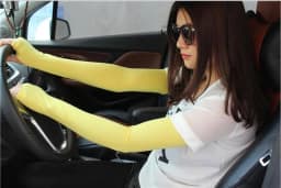Summer thin section driving UV protection cycling half finger long sunscreen gloves sleeve sunshade outdoor sports arm set G190