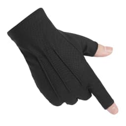 Men's Summer Ice Silk Half Finger Thin Outdoor Cycling Nonslip Breathable Fitness Gloves For Sports Sunscreen Driving Gloves L21