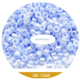 Japan Miyuki Delica Beads DB-1562 18-Color Solid Color Pearly Lustre Series 5G Beads for Jewelry Making