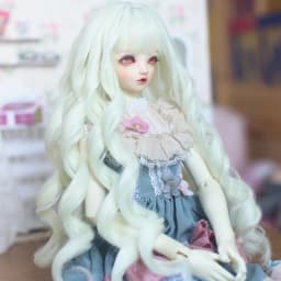 New Style 1/3 1/4 1/6 High Temperature Wire Long Wavy For BJD Super Wig