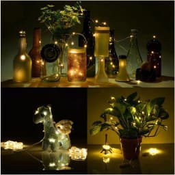 Battery Powered 20 40 Led Fairy String Light 2M 4M Silver Copper Wire Mini Lamp For Christmas Holiday Wedding Party 8 Colors