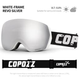 COPOZZ Brand Professional Ski Goggles Double Layers Anti-fog UV400 Men Women Winter Snowmobile Eyewear Snowboard Sports Glasses