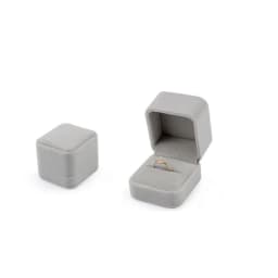 Bulk Sale Wedding Ring Storage Box Earring Studs Pendant Necklace Set Jewelry Gift Box Packaging Organizer Case Grey Velvet Kit