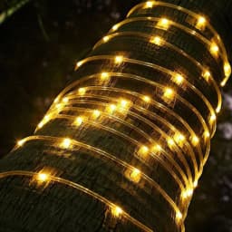 100/200/300 LED Rope String Lights Waterproof Copper Wire Tube Fairy Garland Christmas Light for Garden Yard Path Tree Decor