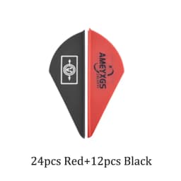 36pcs 2inch Rubber Arrow Feathers Archery Compound Recurve Bow Shooting High Speed Feather for Outdoor Bow Hunting Accessories
