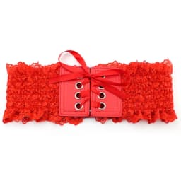 New Lace PU Solid Wide Corset Lace Belt Female Self Tie Cinch Waistband Belts for Women Wedding Dress Waist Band Accessories