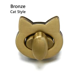 Metal Bag Turn Lock For DIY Decor Leather Craft Cute Cat/Bird Clasp Locks Handbag Shoulder Bags Hardware Decoration Accessories